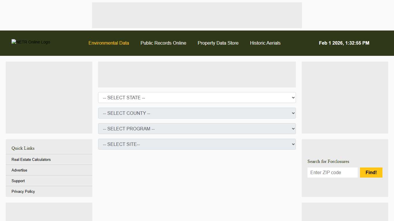 Search for Forclosures - NETROnline.com
